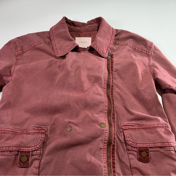 Anthropologie utility jacket soft washed field style pockets S rose - Picture 6 of 15
